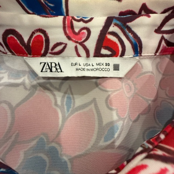 Zara Multicolor Floral Shirt - Picture 2 of 5